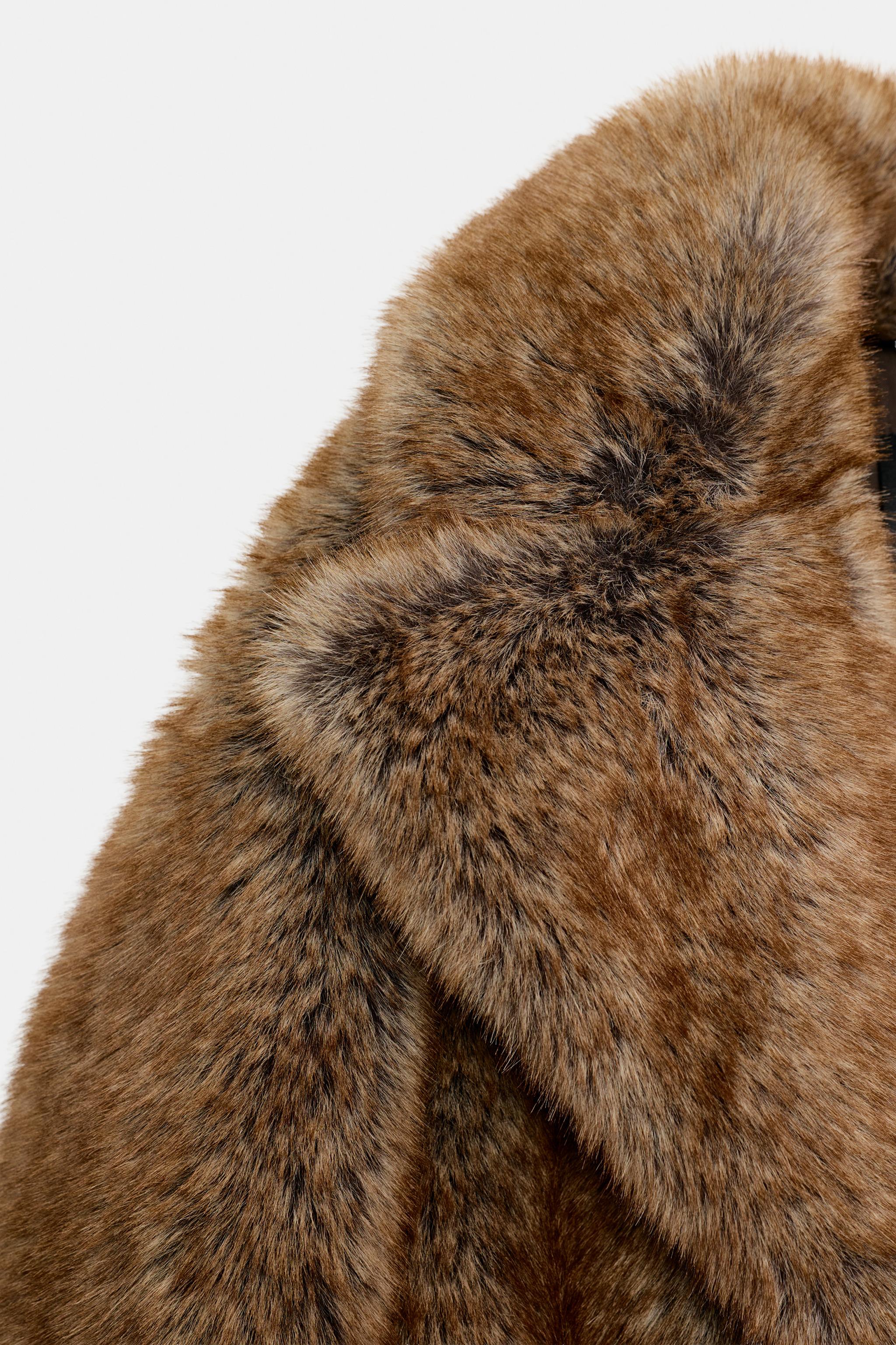 FAUX FUR COAT ZW COLLECTION LIMITED EDITION